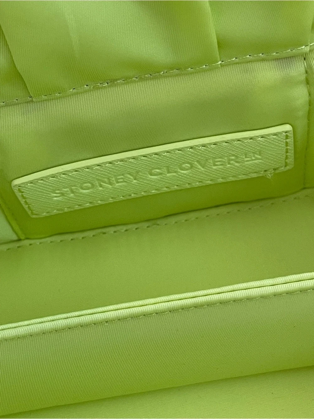 Stoney clover lane sunglasses case in lime, excellent condition!!